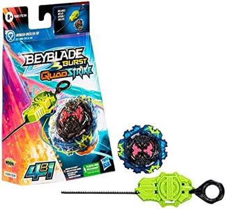 Hasbro Beyblade - Beyblade Burst QuadStrike - Kit Inicial con Top Ambush Bazilisk B8 - Juego de Batalla con Lanzador, Plástico, Multicolor, a partir de 8 años