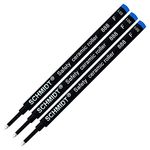 3 Pack - Blue Fine Tip Schmidt 888 Rollerball Refill