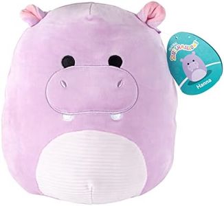Squishmallows Original 10” Hanna The Purple Hippo Plush – Official Jazwares Soft Squishy Stuffed Animal Toy, Ultra Cuddly Collectible Pillow, for Kids, Girls, Boys, Hippo Lovers