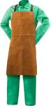 Welding Bib Apron, Leather, 36 x 24 In