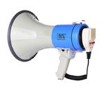 MX 50W Portable Handheld Megaphone with Siren – Powerful PA Speaker with Hand Grip & Shoulder Strap for Indoor & Outdoor Use