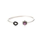 Shaya by CaratLane Oxidised Rise Above Prejudice Black Bead Bracelet in 925 Silver For Women