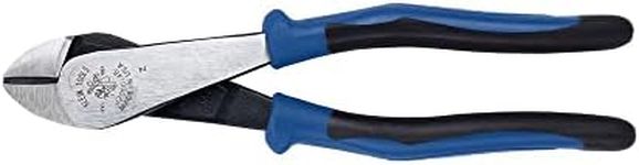 Klein Tools J2000-48 Pliers, Diagonal Cutting Pliers with Angled Head, Heavy-Duty to Cut ACSR, Screws, Nails, and most Hardened Wire, 8-Inch