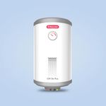 Racold CDR DLX Plus 25L Vertical Energy Efficient Storage Water Heater(Geyser) with Free Standard Installation & Pipes| Temperature Display|Temperature Knob|Titanium Enameled Coating,BEE 5 star rating