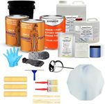 ArmorPoxy Metallic Epoxy Complete Floor Kit – 100% Solids DIY Garage Floor Coating – Customizable Colors & Designs – Durable, High-Gloss Finish (Pearl, 600 Sq Ft)