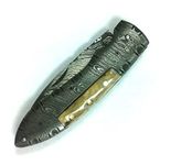 Outstanding - Handcrafted All Damascus Pocket Knife - Legal to Carry