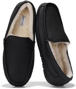 100% Genuine Leather Mens Slippers Slip-On Mens Shoes, Loafers for Men