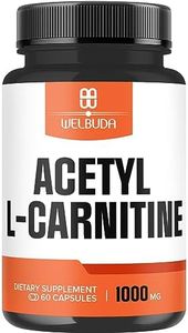 Acetyl L Carnitine Supplement 1000mg - Supports Energy Production, Brain Health, Body Management & Strength - 60 Capsules