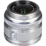 Olympus M. Zuiko 14-42mm II R, Interchangeable Lens for Olympus/Panasonic Micro 4/3 Cameras, Silver