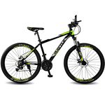 Vaux Battle 518 MTB Gear Cycle for Men 26T with Alloy Frame, Mountain Cycle for Boys with 21 Speed Gears & Front Lockout Suspension, Suitable for Age Group 12+ Years (Green)