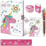 Set of Girls Diary with Lock, Unico