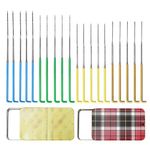 20PCS Felt Needles, Needle Felting Needles Tool Colourful Wool Felt Needle Kit with 2 Types Needles Star Point Felting Needles and Triangular Needles 36 Gauge 38 Gauge 40 Gauge, Wool Felting Supplies