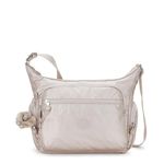 Kipling GABBIE Medium crossbody, Metallic Glow (Silver)