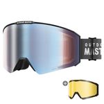 OutdoorMaster Falcon Ski Goggles Lens by ZEISS, OTG Snowboard Goggles Anti-fog, Magnetic Interchangeable Lens, Snow Goggles for Men & Women, BlueFrozen Vlt 18.6%