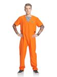 IKALI Mens Prisoner Costume Halloween Dress up