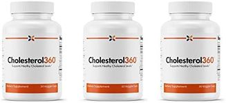 Stop Aging Now - Cholesterol360 Formula - Heart Health, Blood Vessel and Cholesterol Supplements - Vitamin C, Bergamonte Citrus Extract, Green Tea and Grape Seed Extract - 30 Vcaps (3 Bottle Pack)