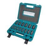 Makita B-55550 14-Piece Square 3/8" Metric (mm) Deep Drive Socket Set