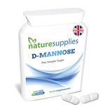 D-mannose Tablets 1000mg - Coated Tablet Easy to Swallow Longer Shelf Life 50 Pack - Suitable for Vegetarians and Vegans, A Premium Mannose Supplement from Naturesupplies