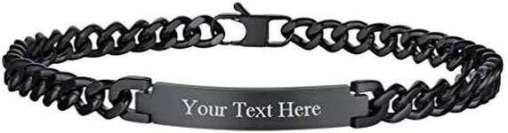 PROSTEEL Curb Cuban Link Chain Blac