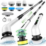 BRONTIX 9 in 1 Cordless Electric Spin mop floor cleaning machine - bathroom cleaning brush electric - electric cleaning brush for home - electric mop for floor cleaning - bathroom cleaning machine