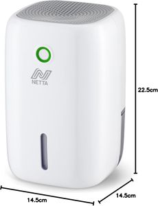 NETTA Mini Dehumidifier 800ml – Compact White Moisture Absorber