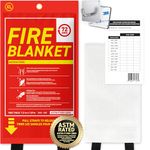 72HRS Fiberglass XL Fire Blanket - Fire Blanket for Home, Kitchen Fire Blanket | Fire Extinguishers Home | Essential Fire Safety Tool, Emergency Fire Blanket Canada | (1PC 1.2x1.8m 47"x71")