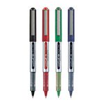 UNI-BALL Eye UB150 0.5mm Roller Ball Pen | Blue, Black, Red & Green Ink, Pack of 4