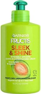 Garnier Fructis Sleek and Shine Intensely Smooth Leave-in Conditioning Cream 10.2 Ounce (Pack of 3)