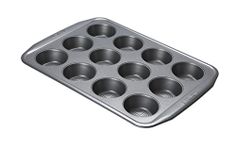 Circulon Momentum Bakeware Muffin Tin, 12 Cup, Grey