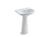 Kohler K-2362-8-0 Cimarron Pedestal Lavatory With 8" Centers, White