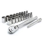 Crescent CSWS1N 20 Piece, 1/4" Drive Socket Wrench Set - SAE & Metric