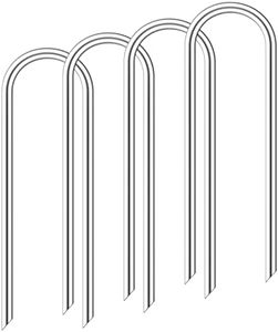 Trampoline Stakes Anchors High Wind, Heavy Duty Trampoline Anchor Kit, Galvanized Steel Trampoline Tie Down Anchor Kit (U Type)