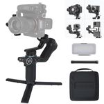 FeiyuTech Official SCORP Mini 2 Kit, Gimbal Stabilizer with 3 axis, All in One Gimbal for Mirrorless Cameras,Smartphone,Action Cameras,Built-in AI Tracker,with Carrying Case,Black