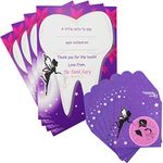 Tooth Fairy Gift Set ~ 8 Envelopes & 4 Certificates (Purple)