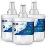 Pureline DA29-00003G Water Filter Replacement for Samsung DA29-00003G, Aqua-Pure Plus, Samsung RSG257AARS, DA29-00003F DA29-00003B, DA29-00003A, HAFCU1, RF267AERS, RS22HDHPNSR, HDX-FMS-1. (3 Pack)