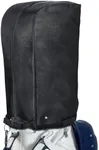 FINGER TEN Golf Bag Rain Cover with Adjustable Hood, Universal Fit Top Cover for Stand & Cart Bags, All-Weather Protection Waterproof Dustproof Protector for Outdoor Use (Upgraded-Black)