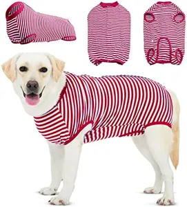 LovinPet Dog's Bodysuit Wound Protective Surgical,E-Collar Alternative Bodysuit for Abdominal Wounds After Surgery Anti-Licking,XXL