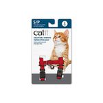 Catit Nylon Adjustable Cat Harness, Small, Red