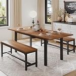 iPormis 3 Pcs 63" Dining Table for 