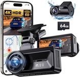 COOLCRAZY Dash Cam Front and Rear, 