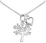 Tree of Life Necklace with Puffed H