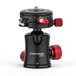 IFOOTAGE Tripod Head MP30, Dual 360° Panoromic Shooting Tripod Ball Head, 22 lbs Supporting Ball Head Mount, Professional Aluminum Ball Head for Tripod, Monopod, Slider, DSLR Camera, Komodo MP30