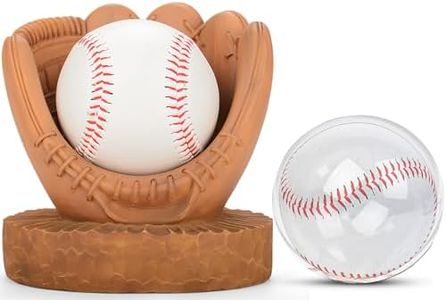 Baseball Display Case Baseball Holder: Baseball Stand Holders Balls Display Set Baseball Coach Gifts for Men Team Player Boys Dad,Resin Baseball Figurines Baseball Collector Memorabilia Baseball Gifts