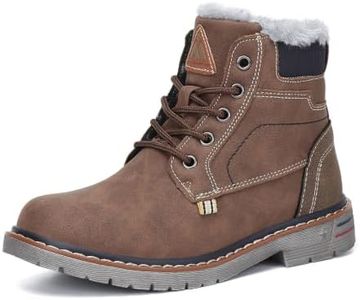 Mishansha Boys Girls Snow Boots Water Resistant Kids Winter Hiking Boots