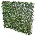 GardenKraft 26140 2.6m x 0.7m Dark Ivy Leaf Artificial Hedge Panels/Expandable Fence Panel Screening/UV Fade Protected/Privacy Screens/Garden Hedge Landscaping