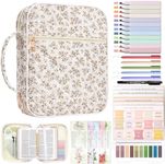 XKDOUS Bible Cover Case for Women Bible Bag Journaling Kit w/Study Supplies
