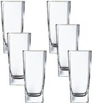 LUMINARC Glass Set (330 ml, Clear, Pack of 6)