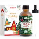 Christmas Essential Oil 4 Fl Oz (120ml), ARVIDSSON Christmas Spirit Fragrance Oil, Winter Essential Oil for Diffusers, Christmas Tree Oil for Candle Making, Holiday Scented Oil for Home