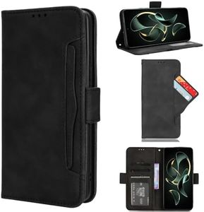 Compatible with ZTE Blade 11 Prime Case,PU Leather Kickstand Card Holders,Compatible with ZTE Blade A71 4G A7030 Flip Magnetic Closure Protection Phone Wallet Cover Black