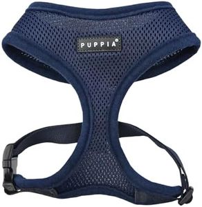 Puppia Soft Dog Harness, Navy, Medium (PDCF-AC30-NY-M)